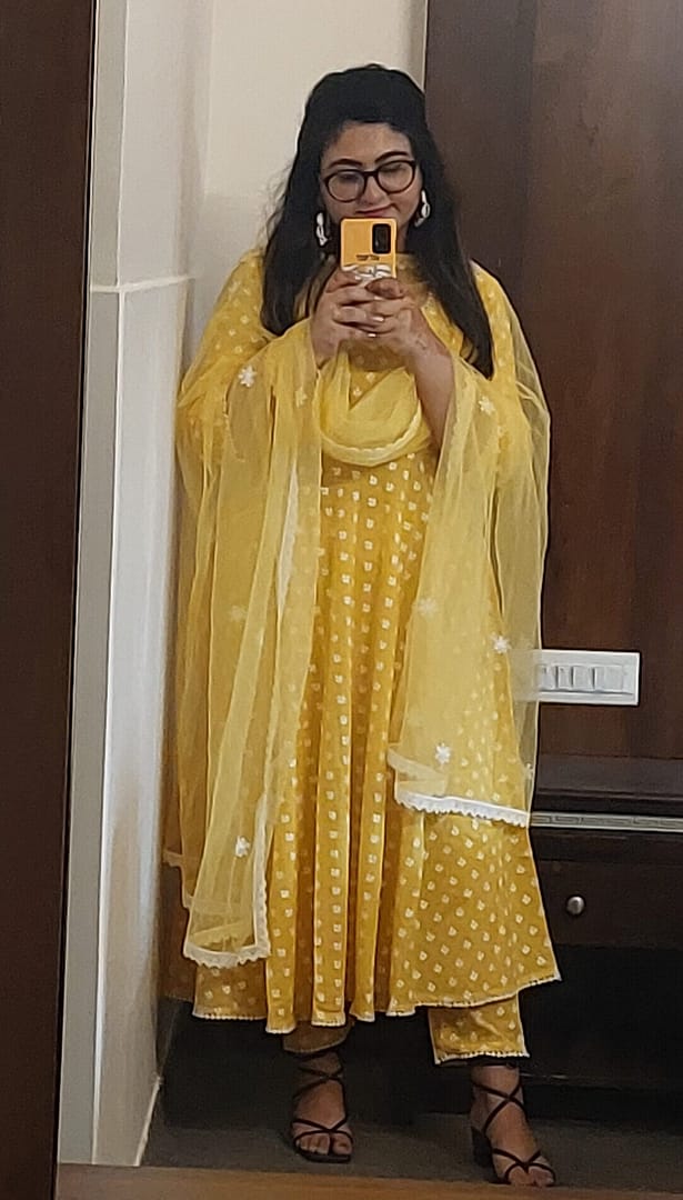 How I Style My Stunning Yellow Salwar Suit – From Casual to Festive! | Currently it is 68% off on Amazon