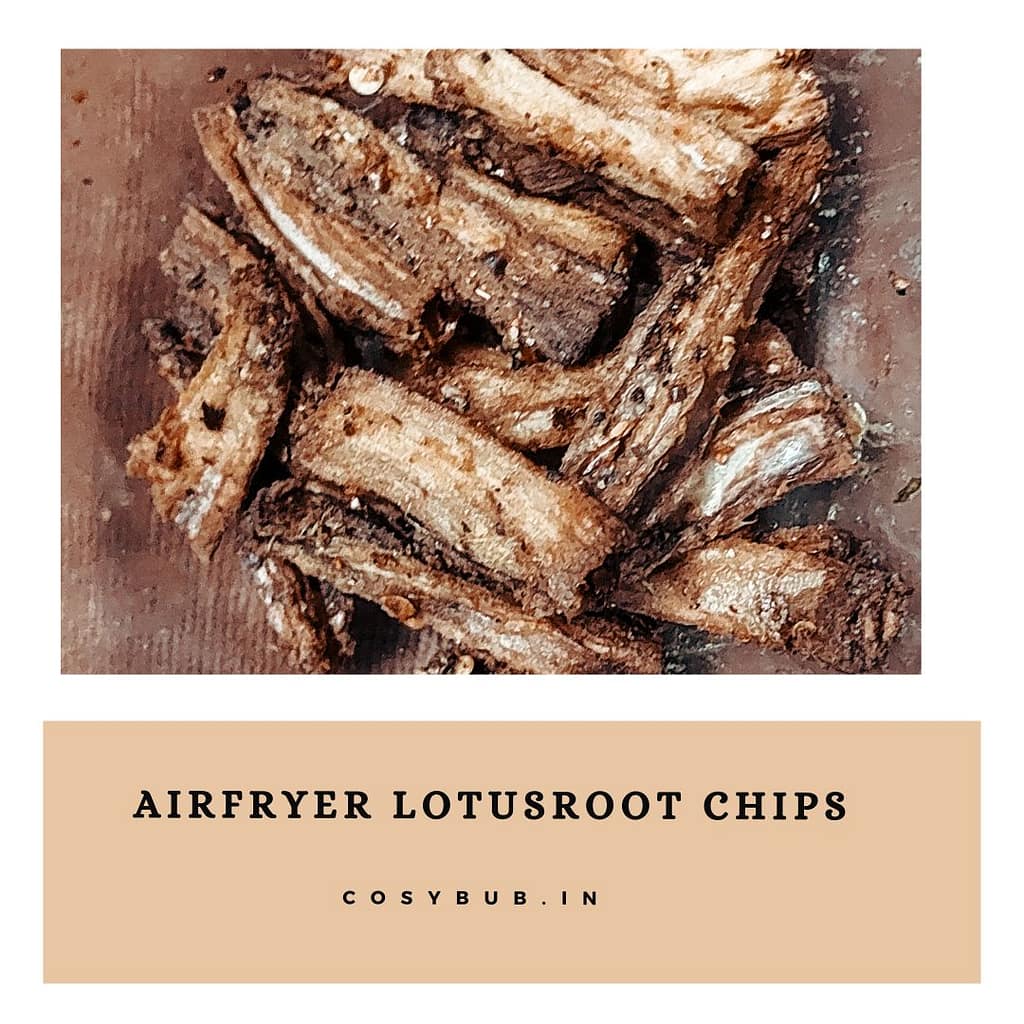 Quick and Easy Air fryer Lotus Root Chips recipe