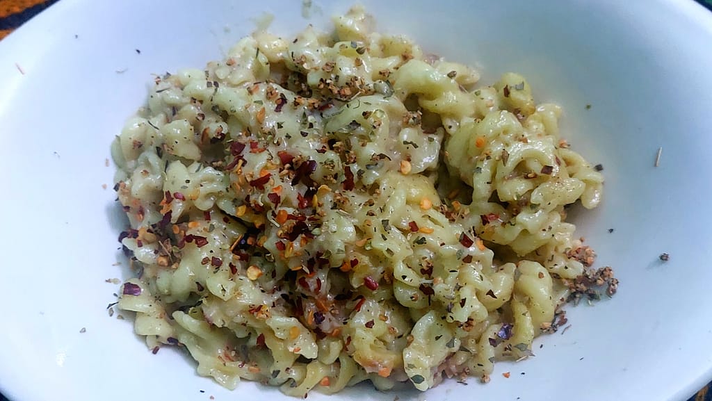 No Boil Air fryer pasta 