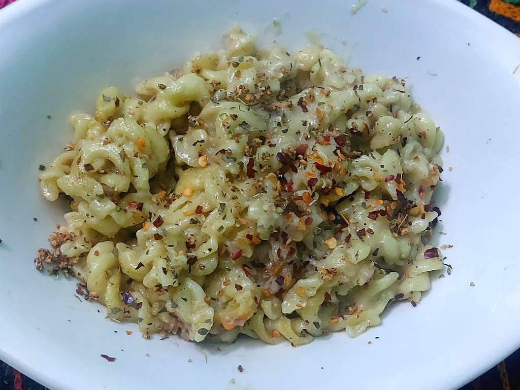No Boil Air fryer pasta 