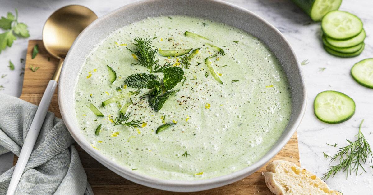 Cold cucumber soup recipe