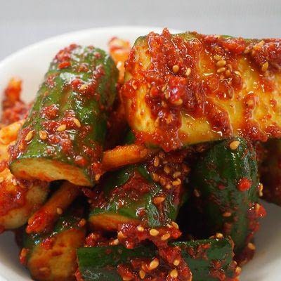 Quick and easy cucumber kimchi