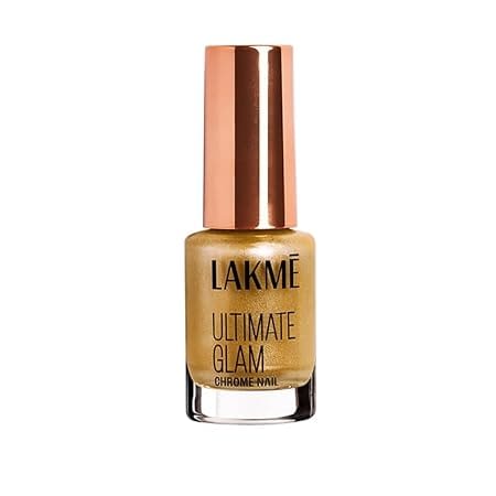 Lakme - Ultimate Glam Quick Dry Chrome Metallic Finish Nail Polish 6ml - CH5 Gold