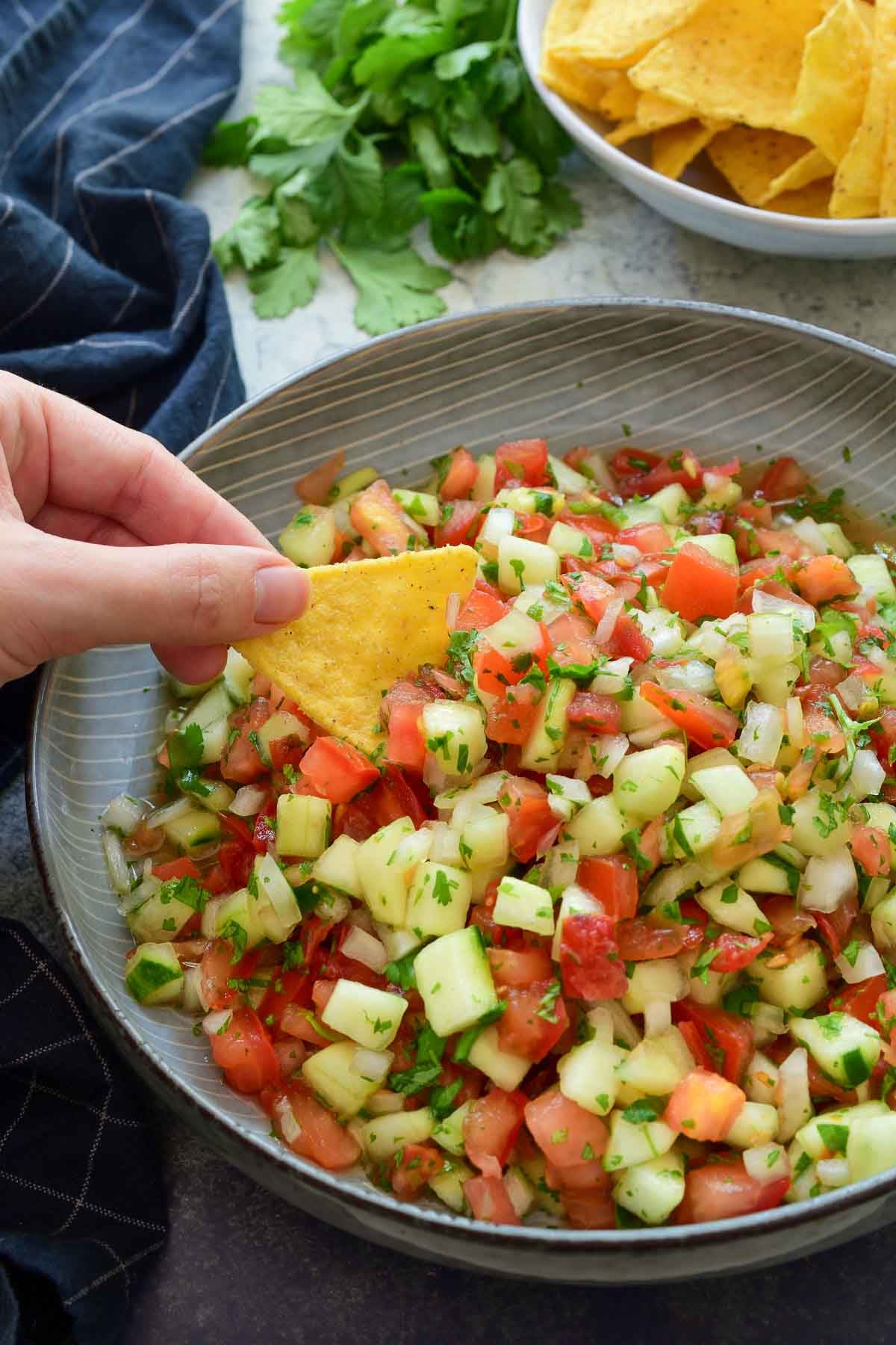 Simple cucumber salsa recipe