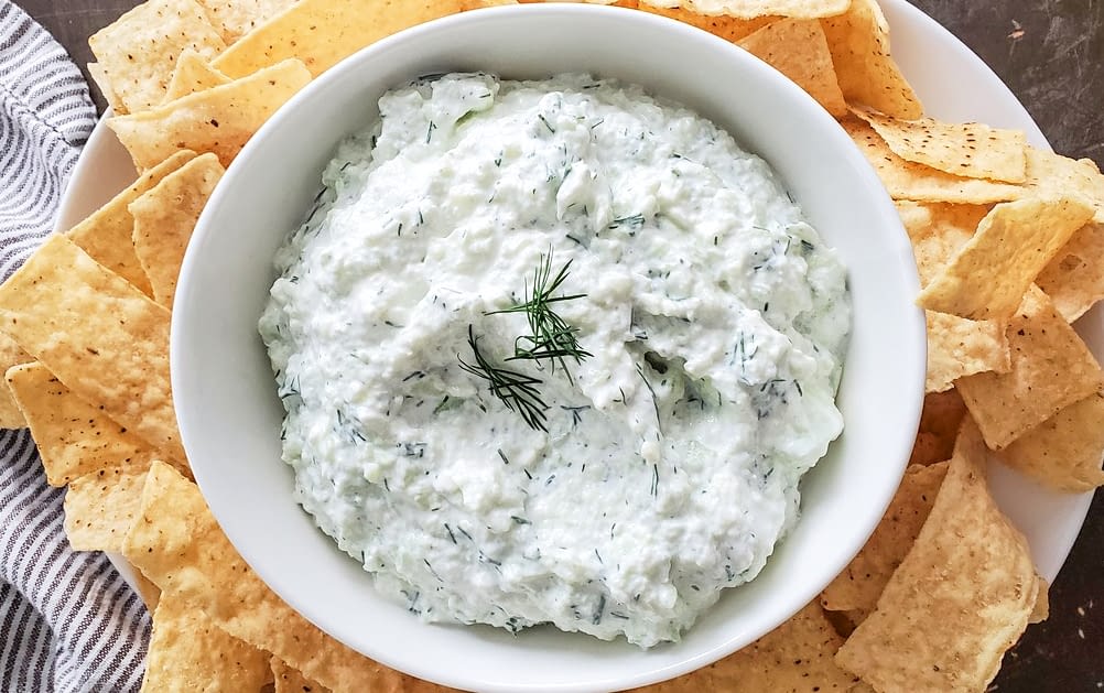 Creamy cucumber dill dip