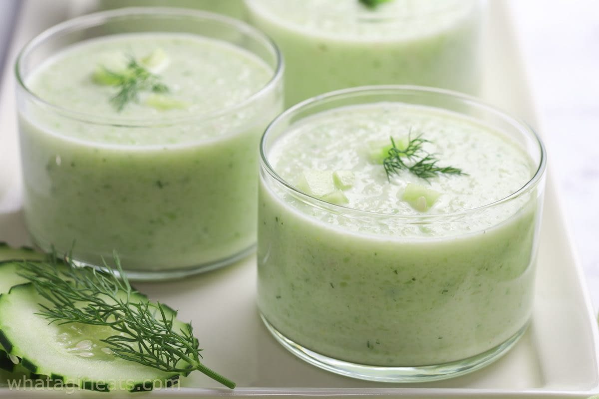 Cold cucumber soup recipe