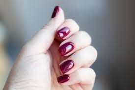 Burgundy nail color